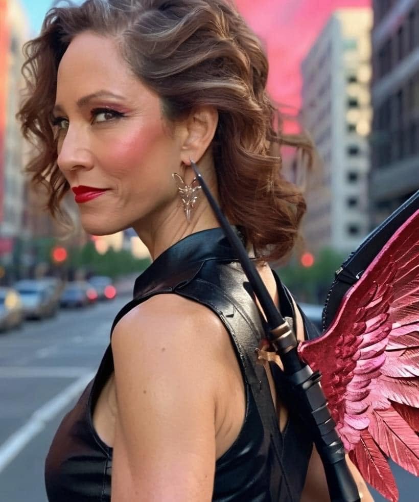 City Chick Cupid in costume